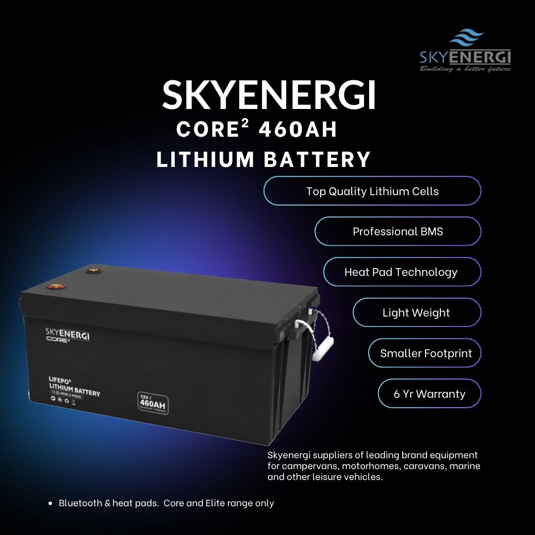 Skyenergi Core2 460Ah Lithium Leisure Battery - Bluetooth & Heat-Pad