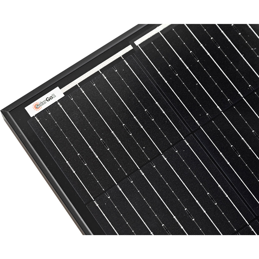 130W Rigid Solar Panel Black