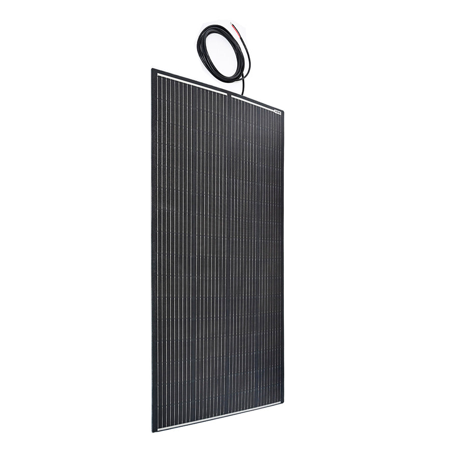 200W Semi-Flexi Solar Panel Black Rear Exit
