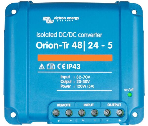 Victron Energy Orion-Tr 48/24V 5A (120W) Isolated Dc-Dc Converter – Ori482410110